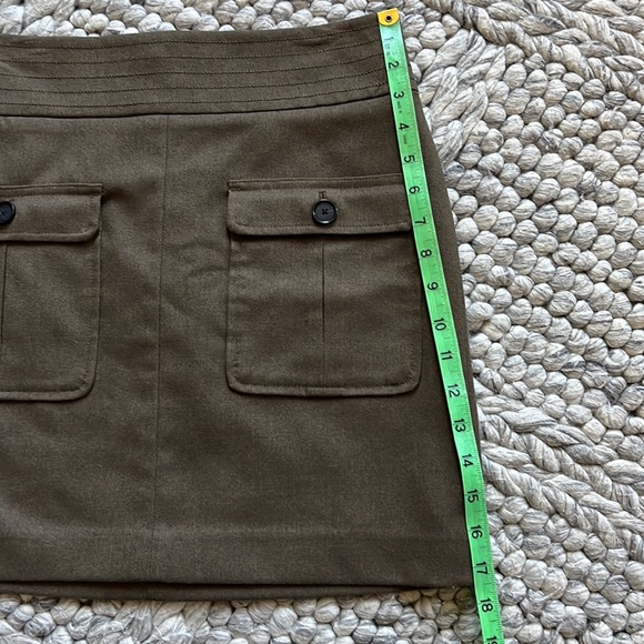 LOFT soft brown skirt with front pockets - Picture 10 of 10